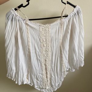 Off the shoulder flowy top